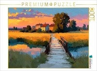 Calvendo Puzzle The Path To The Golden Light | 1000 Pieces, Finished Size 25.2 ×