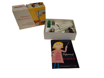 SINGER PROFESSIONAL BUTTONHOLER FOR SLANT NEEDLE ZIG-ZAG SEWING MACHINE 161829 ^