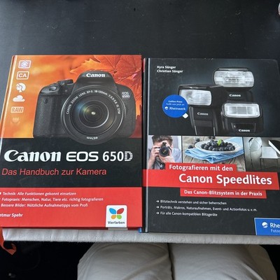 Canon Foto-Bücher Set   EOS 650D Handbuch & Fotografieren mit Speedlites