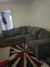 Corner 'L' Shape Sofa Dark Grey For Sell