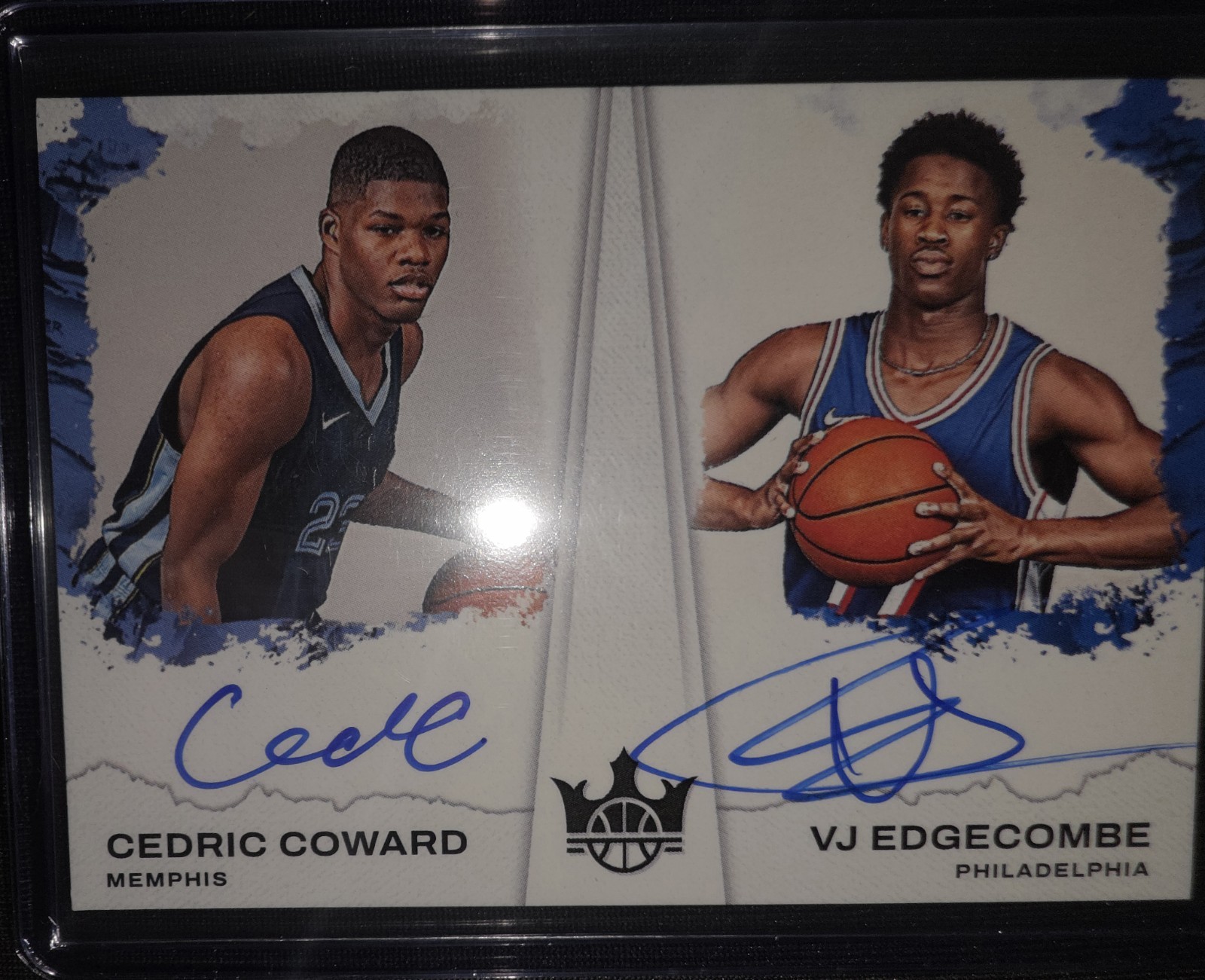 Panini Court Kings 2025-26 Cedric Coward / VJ Edgecombe Dual Auto NDD-RGC