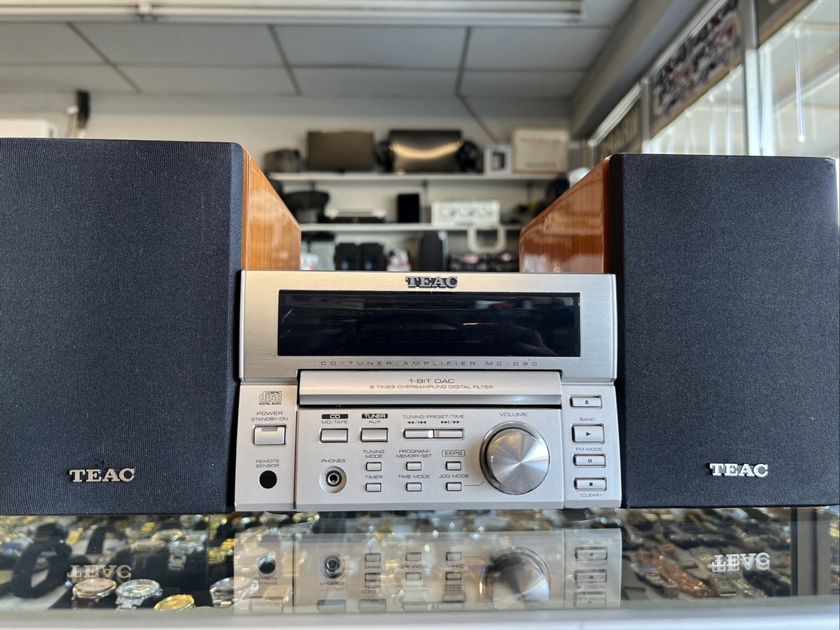 Teac MC-D90 With Speakers, Tested, CD Player not Working, Sounds