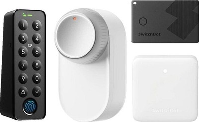 SwitchBot Smart Lock Ultra Weiß Bundle Keypad Touch Hub