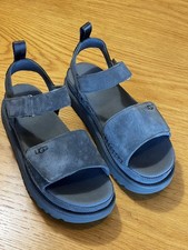 UGG Goldenstar Grey Suede Sandals Size 7.5 UK (40.5 EU) 