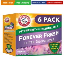 Forever Fresh Cat Litter Deodorizer, Wild Lavender, Essential Oils, Baking So...
