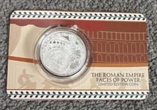 Collectible The Roman Empire Faces Of Power 50 Cents Solomon Islands Silver Coin
