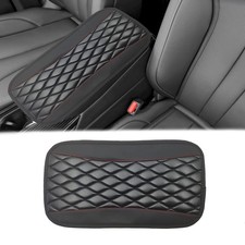 Car Center Console Cover, Universal Leather Waterproof Armrest Seat Box Cover Pr