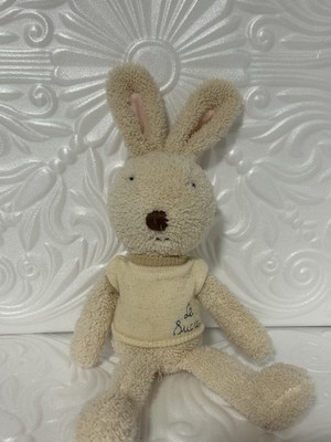 Le Sucre Bunny Stuffed Animal Plush Rabbit Beige Curly Tan Le Sucre Sweater
