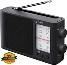 Sony ICF-506 Analog Tuning Portable FM AM Radio Black