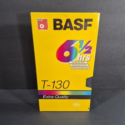 BASF T-130 Extra Quality Blank VHS Tapes Brand New Sealed 6.5 hrs