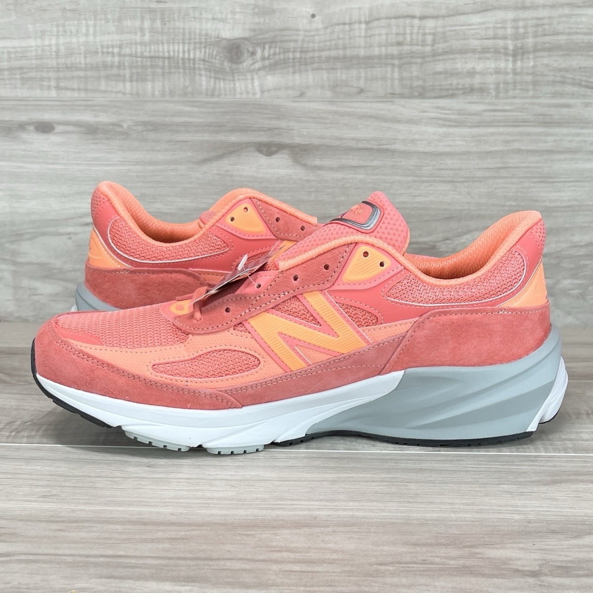 New Balance 990v6 Made in USA U990SR6 Sunrise Rose White  display picture 2