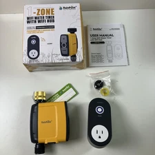 RAINPOINT WiFi Water Timer Smart Sprinkler w WiFi Hub Brass Inlet 1 Zone