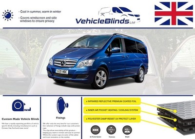 Thermo Rollos für Mercedes Viano Compact Radstand (2003-2014) 2. Gen