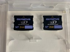 Lot of 2 Olympus xD Picture Card  Type M  2GB Made In Japan by Toshiba Tested