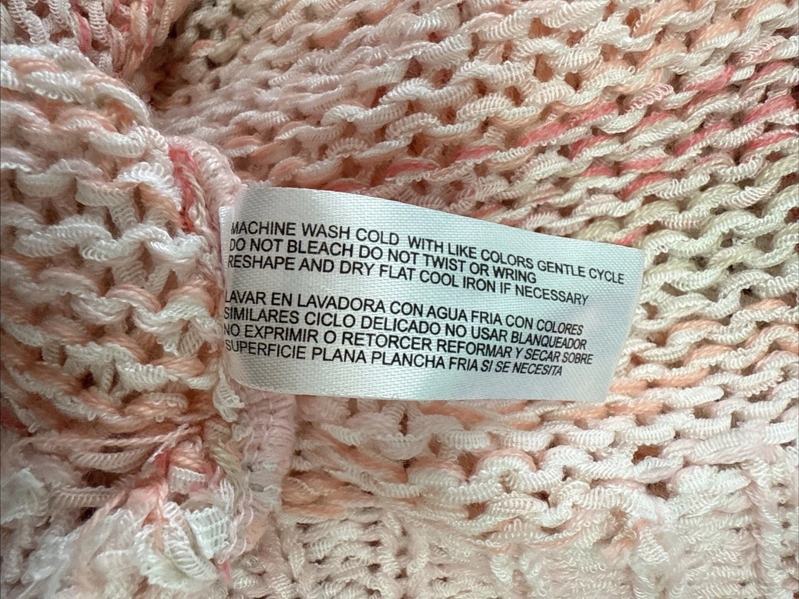Carolyn Taylor Pink Multicolor Knit Long Sleeve Pullover Sweater Small Cozy image 10