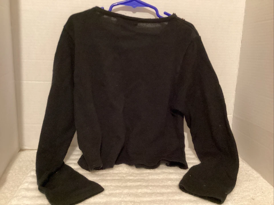 Suéter Bonnie Jean Niñas Talla 8 Negro Con Adornos. Foto 3 de 4