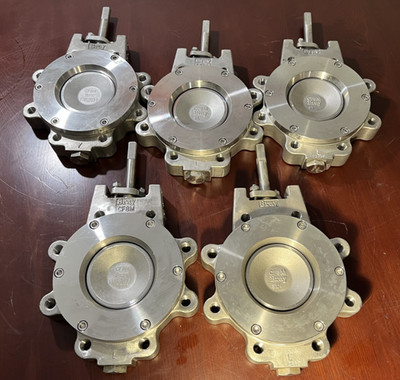 4'' 150# Bray #410400-11001066 Lug Style SS High Perf Butterfly Valve RPTFE Seat