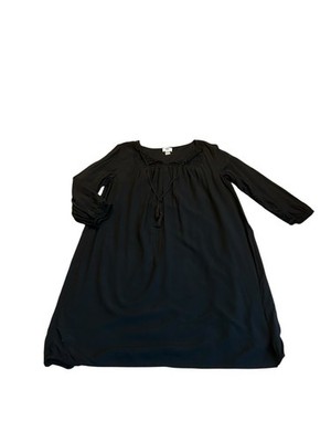 Old Navy Black Boho Style Dress Large EUC