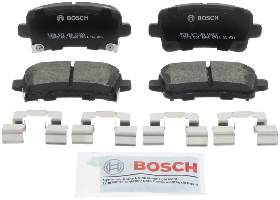 Juego de pastillas de freno de disco traseras Bosch BC1430A para Chevrolet Malibu Buick LaCrosse 11-16 Foto 2 de 4