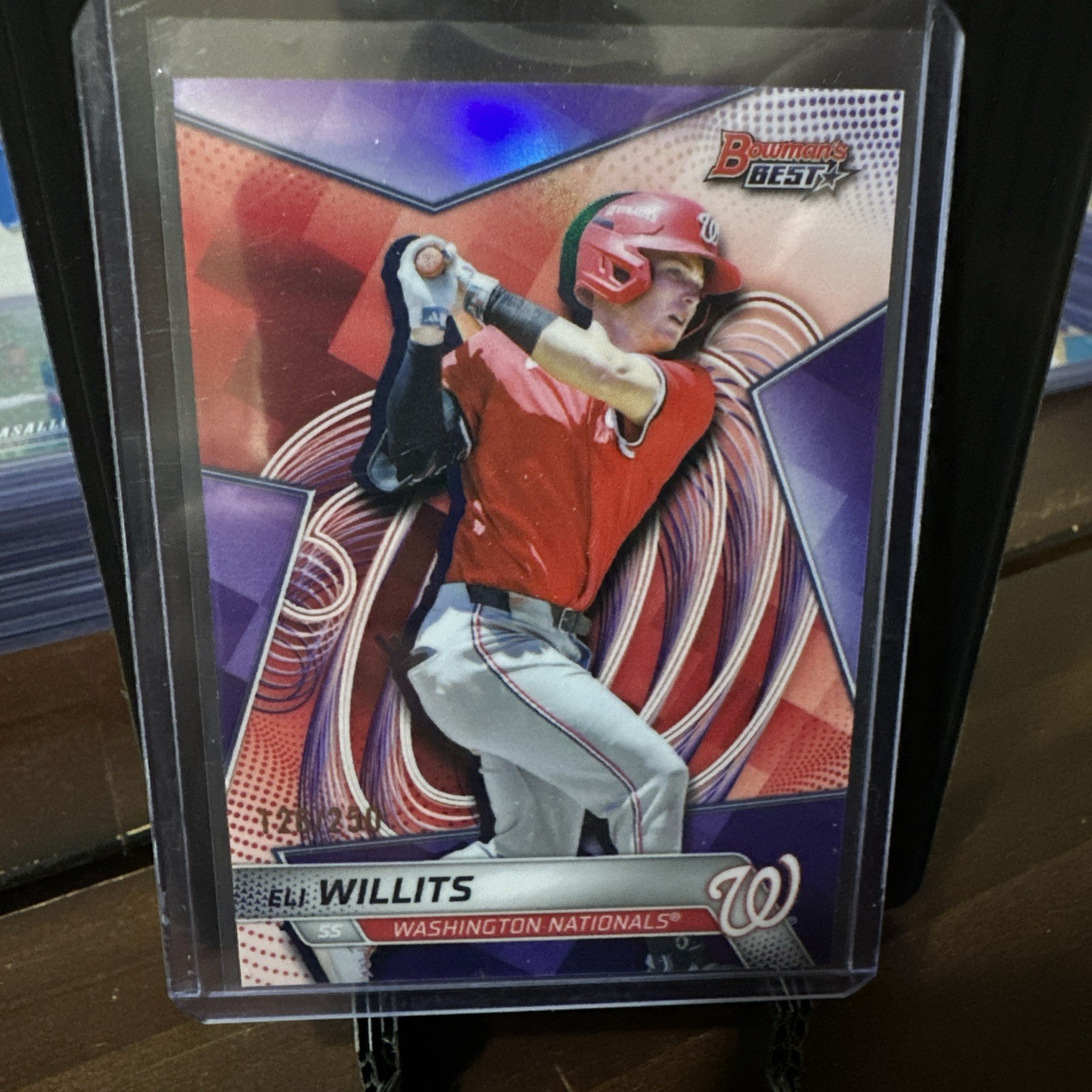 2025 Bowman's Best - Top Prospects Eli Willits #TP-20 Purple Refractor /250 (RC)