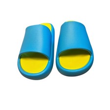 J/Slides SquishTurquoise and Yellow EVA Sandals Women s Size 8 NWT