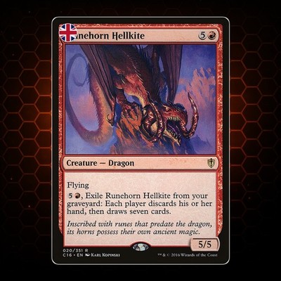 MTG - Runehorn Hellkite - C16 - EN - NM