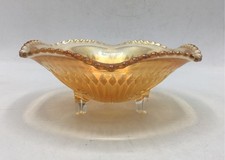 Vintage Marigold Carnival Glass Bowl
