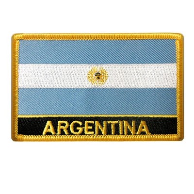 Personalize your Travel Backpack with this Argentina Flag Embroidered Patch easi