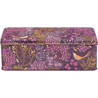 Sara Miller Storage Tin Haveli Garden Collection Long Deep Rectangular Shaped