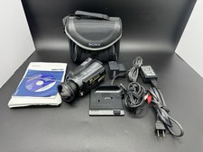 Sony HDR-SR12 120GB HD Handycam Camcorder w Dock Charger Lens Bag Tested