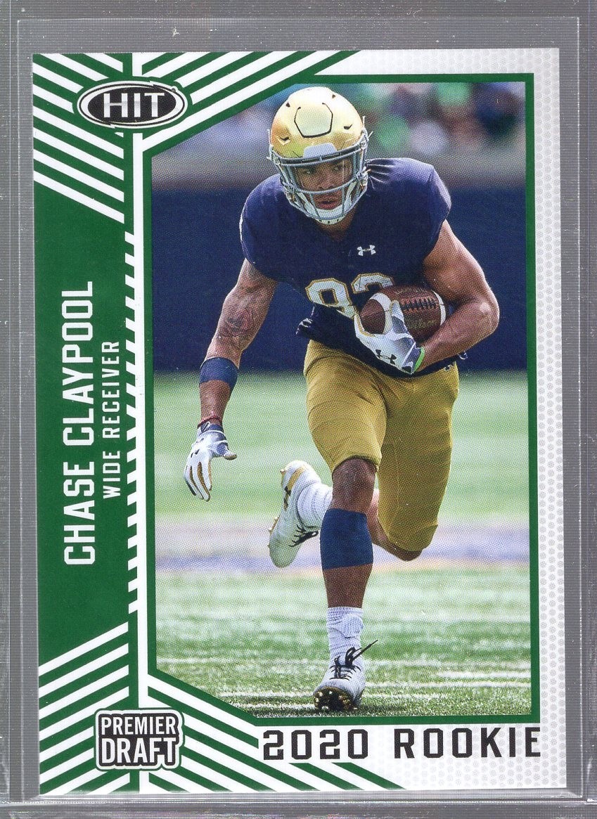 2020 Sage Hit Green Chase Claypool #72 Rookie RC