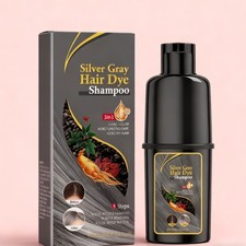 Shampoo 3 in 1 Silver Gray Hair Dye Gentle and Easy Color Changing Color Wash