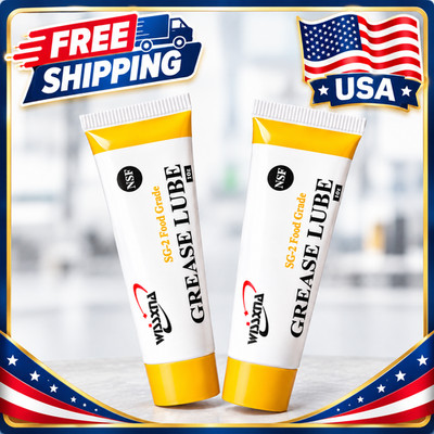 Silicone Grease, Food Grade Sanitary Lubricant, Machine Lube, 10g (2 Tubes)