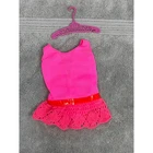 Vintage 1969 Barbie Twist N Turn PJ Pink Lace Swimsuit 1118 Mattel Japan Tagged