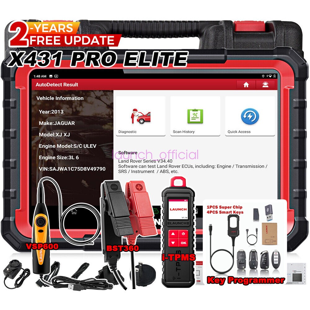 2026 Launch X431 PROS Elite V + Bidirectional Car Diagnostic