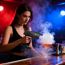 Cocktail Smoke Bubble Gun, Electric Rechargea...
