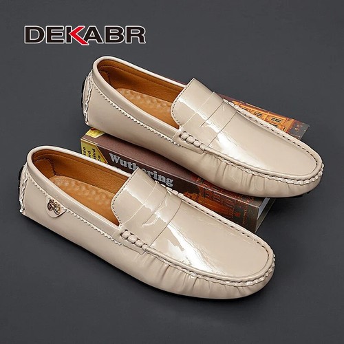 Men's Casual Shoes High Quality Pu Leather Loafers Breathable Driving Flat Shoes - Bild 30 von 30