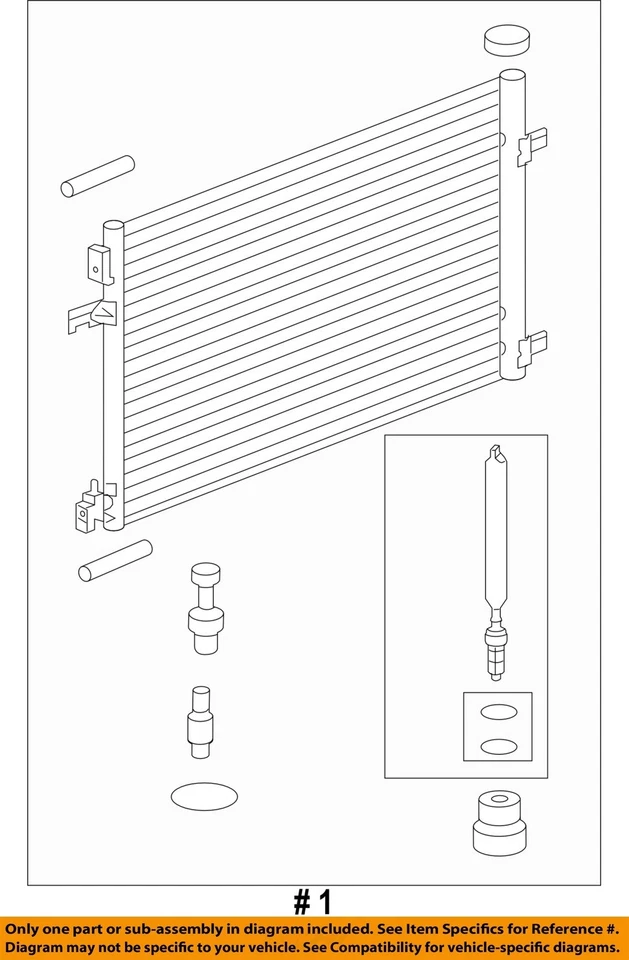 Used A/C Condenser fits: 2015 Buick Regal Grade A - Image 4 of 4