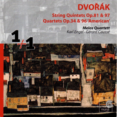 2 CDs Dvorak STRING QUINTETS QUARTETS Melos Quartett (C3890)