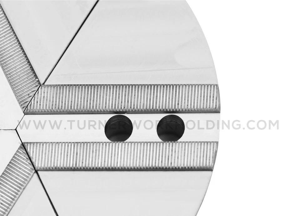 6 英寸铝圆形全握把馅饼软爪适用于 KITAGAWA CHUCK (B206) 2 英寸HT 3 件套 — 第 4/4 张图片