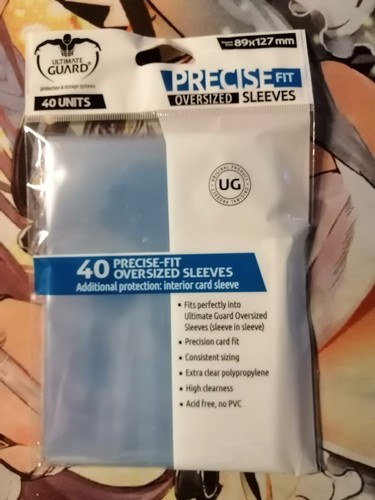 40 Protective Sleeves Precise-Fit Oversized 89x127