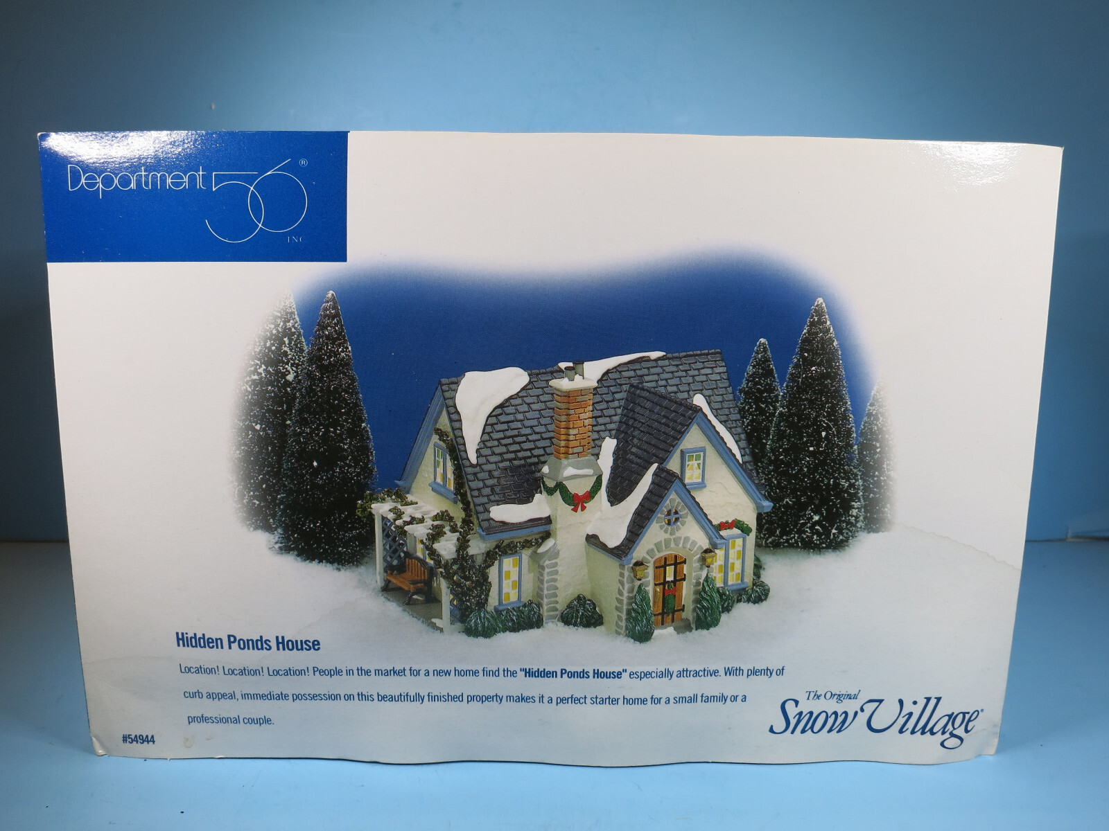 Dept 56Hidden Ponds Lit HouseOriginal Snow VillageUSED In BoxVery
