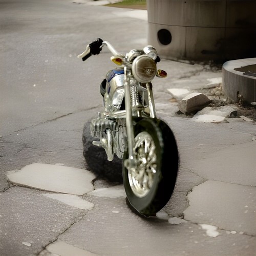 bmw motorcycles Small Scale (BMW - R 1200) Blue / Gray Color  - Picture 3 of 4