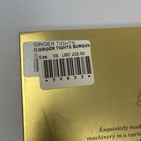 Agent Provocateur Ginger SOIREE Burgundy Tights XS $255