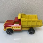 Vintage Tonka Dump Truck Red Yellow Made In USA
