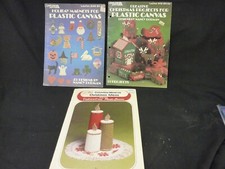 3 LEISURE ARTS 246 218 PLASTIC CANVAS HOLIDAY MAGNETS CHRISTMAS PROJECTS DORMAN