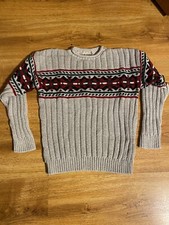 Vintage GreatLand Men's Sweater Size XL Red Gray Made in USA