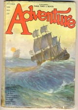 ADVENTURE - October 10 1922 - Talbot Mundy Jimgrim Novel / Pulp Magazine
