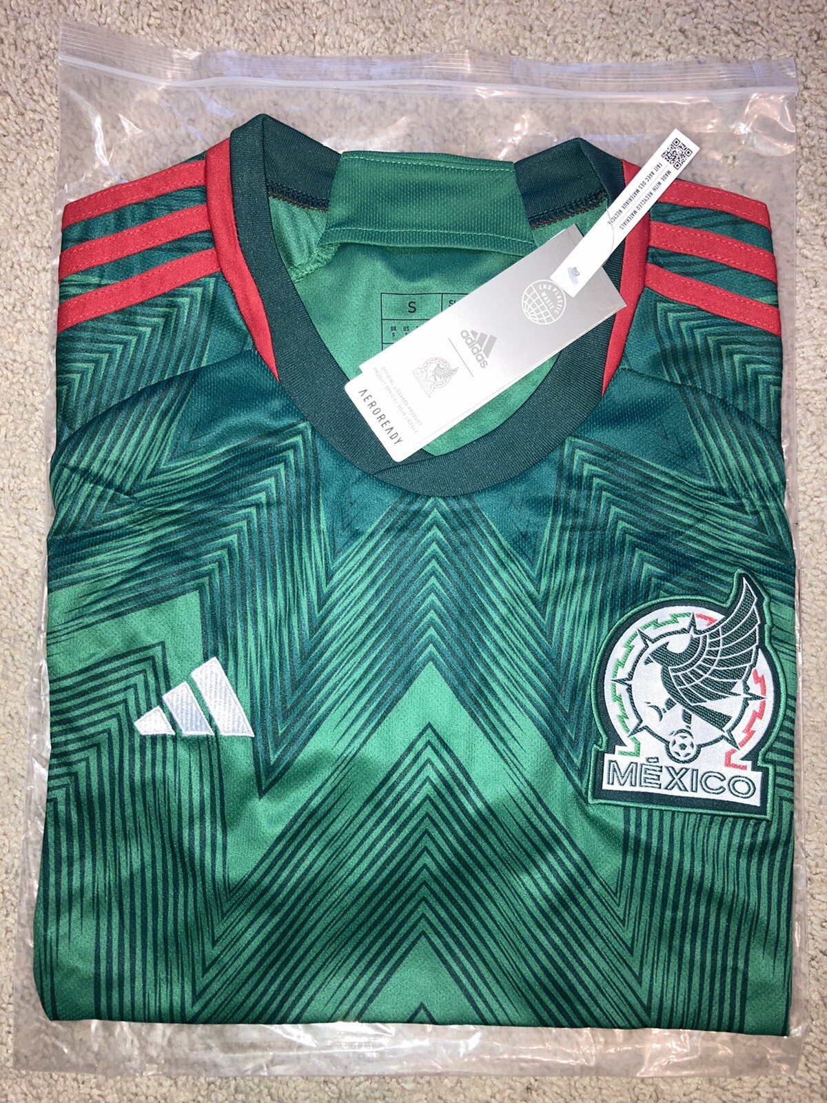 Mexico soccer jersey 2022 , Small ,Medium , Large , XL .