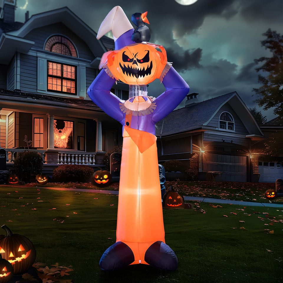 9 FT Tall Halloween Inflatables Outdoor Decorations, Blow up Halloween